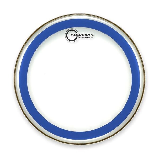 Aquarian - PF10BLUE - 10" Performance II Clear w/ Blue Ring