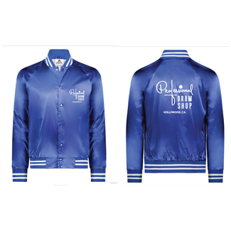 Professional Drum Shop Professional Drum Shop - BLUE Satin Tour Jacket - Large