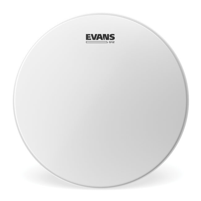 Evans - B12G12 - G12 Coated White Drum Head, 12"