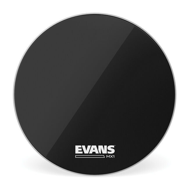 Evans - BD16MX1B - MX1 Black Marching Bass Drum Head, 16"