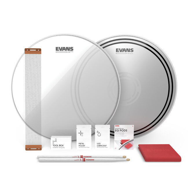 Evans - ESTUK-14ECSRD-1 - EC Reverse Dot Snare Tune Up Kit, 14 inch