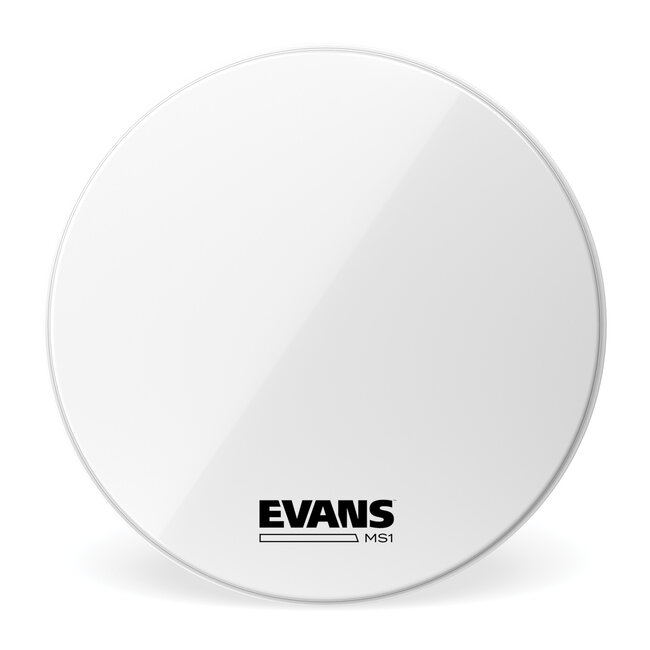 Evans - BD24MS1W - MS1 White Marching Bass Drum Head, 24"