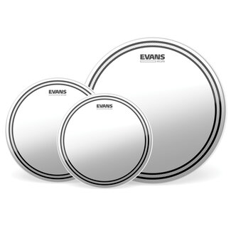 Evans Evans - EPP-EC2SHDD-F - EC2S Clear Fusion Pack (10", 12", 14") with 14" HD Dry Snare Batter