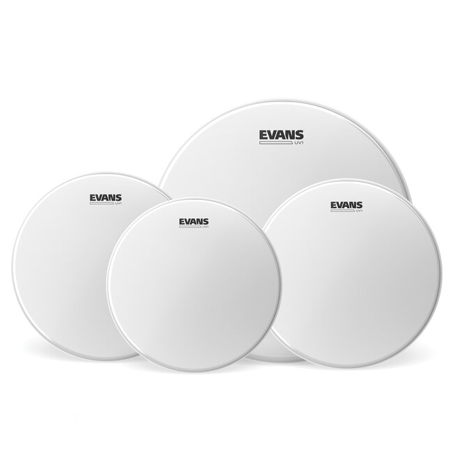 Evans - EPP-UV1-S - UV1 Coated Standard Pack (12", 13", 16") with 14" UV1 Coated Snare Batter