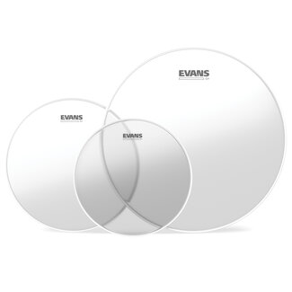 Evans Evans - ETP-G1CLR-R - G1 Tompack Clear, Rock (10", 12", 16")