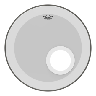 Remo Remo - P3-1222-C1- - Bass Drum, Powerstroke 3, Smooth White, 22" Diameter, Dynamo, No Stripe