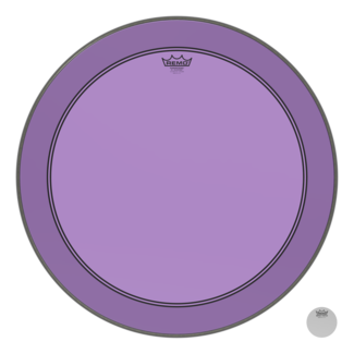 Remo Remo - P3-1326-CT-PUOH - Bass Drum, Powerstroke 3, Colortone, 26" Diameter, Purple, 5" Offset Hole