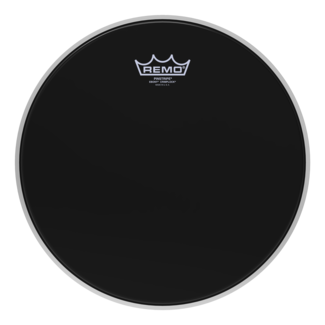 Remo Remo - PS-0414-MP- - Batter, Crimplock, Pinstripe, Ebony, 14" Diameter