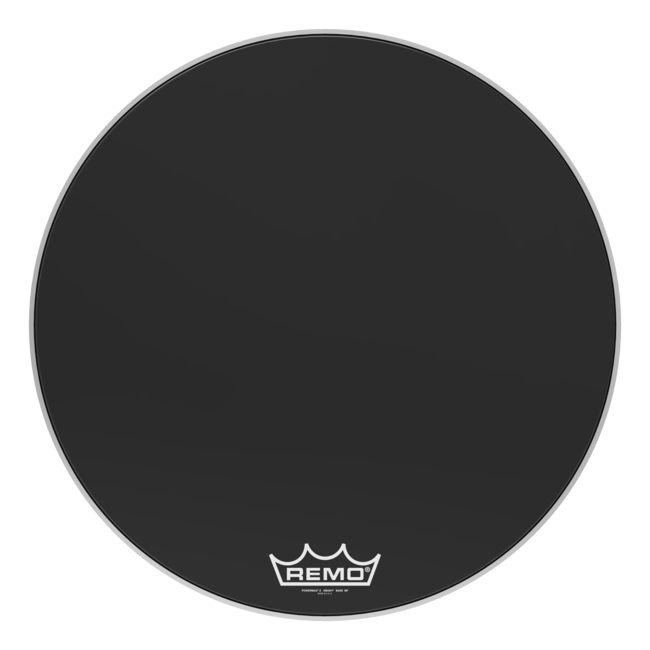 Remo - PM-2432-MP- - Bass Drum, Powermax 2, Ebony, 32" Diameter, Mp