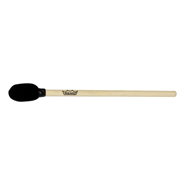Remo - HK-1260-02- - Mallet, Ez Bass Drum, Pair, 2.5" X 14", Natural Wood, Black