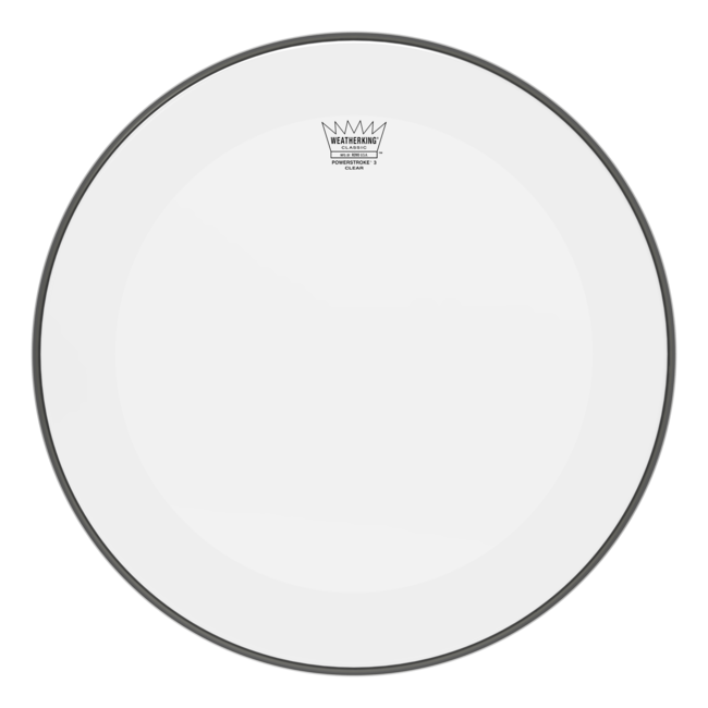 Remo - CL-1320-P3- - Bass Drum, Classic, Powerstroke 3, Clear, 20" Diameter, No Stripe