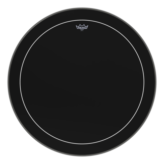 Remo Remo - P3-1816-ES- - **Special Order**, Bass Drum, Powerstroke 3, Ambassador, Black Suede, 16" Diameter