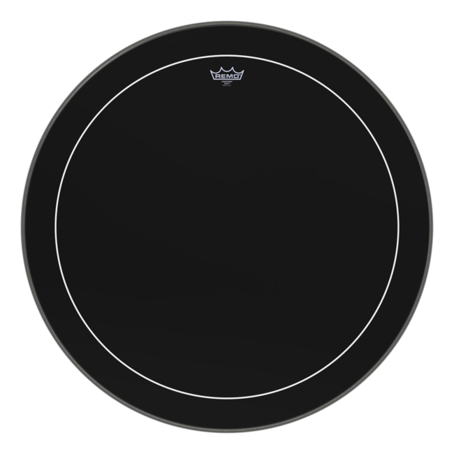 Remo - P3-1816-ES- - **Special Order**, Bass Drum, Powerstroke 3, Ambassador, Black Suede, 16" Diameter