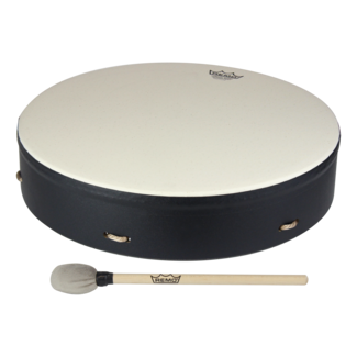 Remo Remo - E1-0322-71-CST - Drum, Buffalo, 22" Diameter, 3.5" Depth, With Comfort Sound Technology, Mallet, Black
