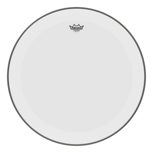 Remo - P3-1226-C2- - Bass Drum, Powerstroke 3, Smooth White, 26" Diameter, 2-1/2" Impact Patch