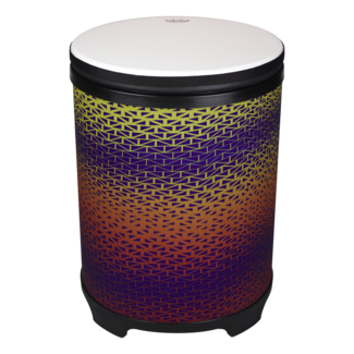 Remo Remo - DJ-2510-64- - Festival Djembe, Pre-Tuned, 10" Diameter, 20.5" Height, Black Suede Fliptop Replaceable, Cafe