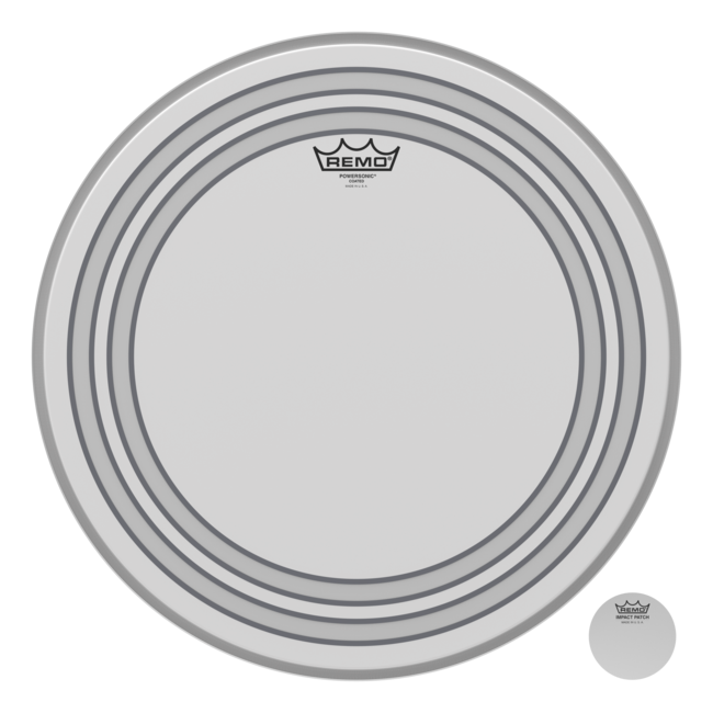 Remo - PW-1120-00- - Bass Drum, Powersonic, Coated, 20" Diameter