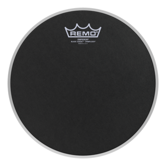 Remo Remo - ES-0812-MP- - Batter, Crimplock, Emperor, Black Suede, 12" Diameter