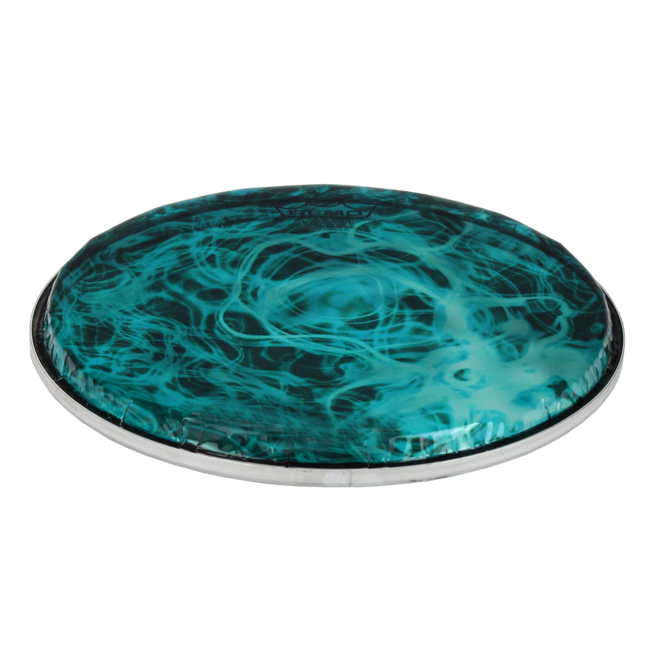 Remo - BD-0008-00-SC016 - **Special Order**, Doumbek Drumhead, R Series, Skyndeep Clear Tone, 8" Diameter, 1/2" Collar, Wide Hoop, 'Yellow Mist' Graphic