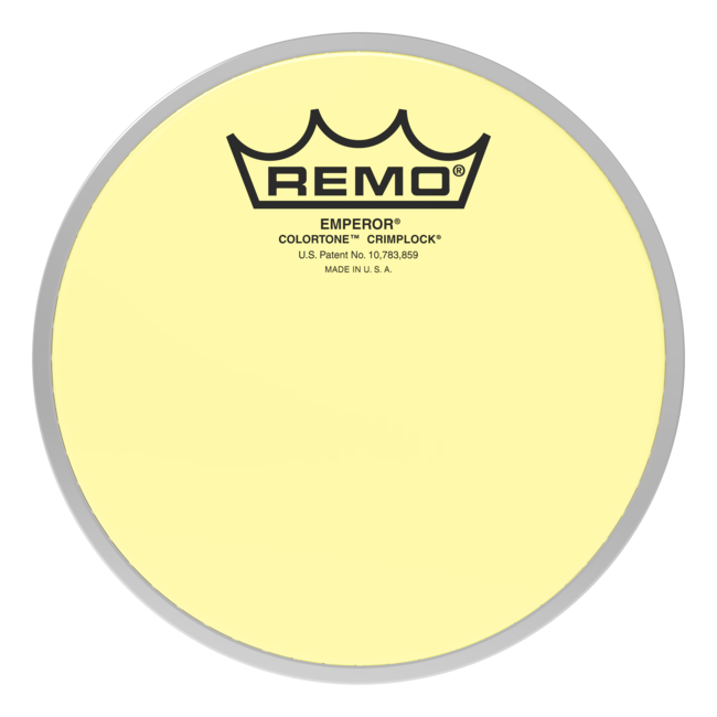 Remo - BE-0308-CT-BUMP - Batter, Emperor, Colortone, Crimplock, 8" Diameter, Blue