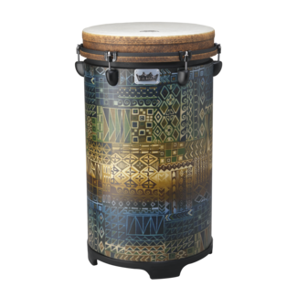Remo Remo - TU-1114-PM- - Tubano, Drumkey Tuned, 14" Diameter, 26" Height, Fabric Kintekloth