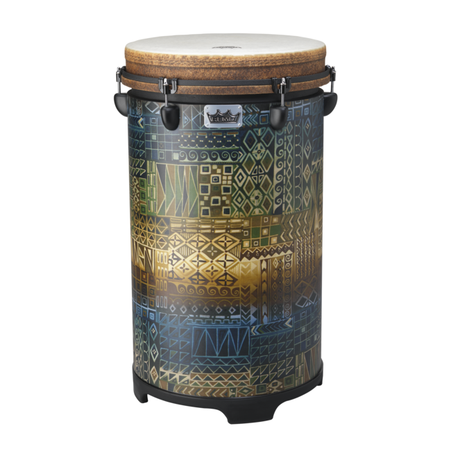 Remo - TU-1114-PM- - Tubano, Drumkey Tuned, 14" Diameter, 26" Height, Fabric Kintekloth