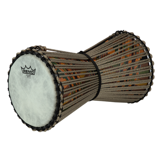 Remo - TA-2516-AB- - Tambourine, Alessandra Belloni, 16" Dia, 9 Prs Jingles X 1 Row, 'The Black Madonna Of Monserrat' Graphic