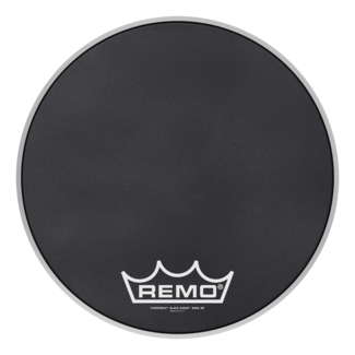 Remo Remo - PM-1818-MP- - Bass Drum, Powermax, Black Suede, 18" Diameter, Mp