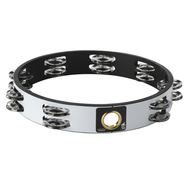 Remo - TA-6210-52- - Tambourine, Headless, 10" Diameter, 8 Pairs Jingles X 2 Rows, Red