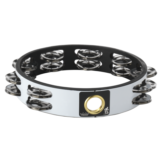 Remo Remo - TA-6208-52- - Tambourine, Headless, 8" Diameter, 8 Pairs Jingles X 2 Rows, Red