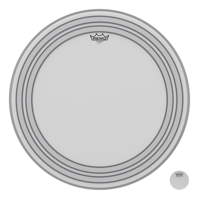 Remo - PW-1124-00- - Bass Drum, Powersonic, Coated, 24" Diameter