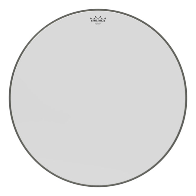 Remo - BR-1228-MP- - Bass Drum, Ambassador, Smooth White, 28" Diameter, Mp