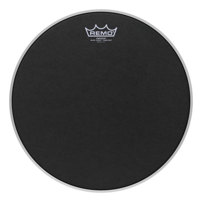 Remo - ES-0806-MP- - Batter, Crimplock, Emperor, Black Suede, 6" Diameter