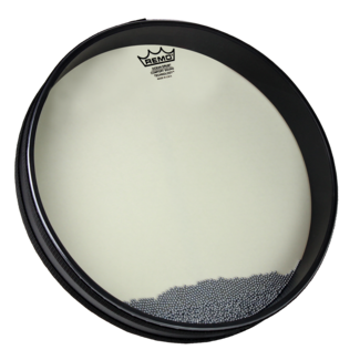 Remo Remo - ET-0216-71-SD009 - Ocean Drum, 16" Diameter, 2 1/2" Depth, Nightwaves, Skyndeep Graphic, Black