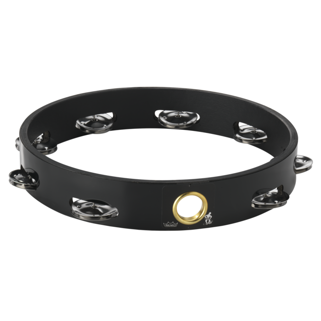 Remo - TA-6110-52- - **Remo Asia**, Tambourine, Headless, 10" Diameter, 8 Pairs Jingles X 1 Row, Red