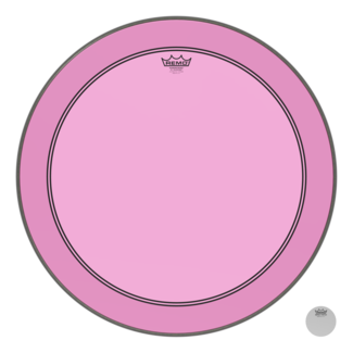 Remo Remo - P3-1326-CT-PKOH - Bass Drum, Powerstroke 3, Colortone, 26" Diameter, Pink, 5" Offset Hole