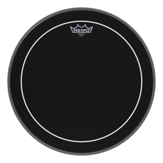 Remo Remo - ES-1618-PS- - **Special Order**, Bass Drum, Pinstripe, Ebony, 18" Diameter