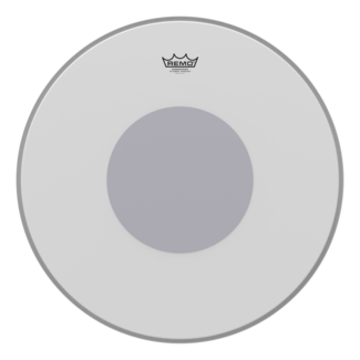 Remo Remo - P3-1123-10- - Bass Drum, Powerstroke 3, Coated, 23" Diameter, No Stripe, Bottom Black Dot