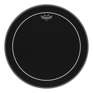 Remo Remo - ES-1620-PS- - **Special Order**, Bass Drum, Pinstripe, Ebony, 20" Diameter
