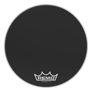 Remo Remo - ES-1022-CH- - **Special Order**, Bass Drum, Ambassador, Ebony, 22" Diameter, 10" Center Hole