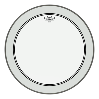 Remo Remo - P3-1320-00- - Bass Drum, Powerstroke 3, Clear, 20" Diameter, No Stripe