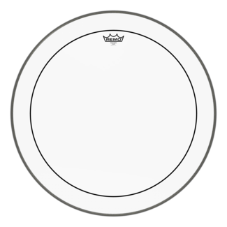 Remo Remo - PS-1324-10- - Bass Drum, Pinstripe, Clear, 24" Diameter, With Dot