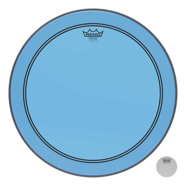 Remo - BE-0310-CT-BUMP - Batter, Emperor, Colortone, Crimplock, 10" Diameter, Blue