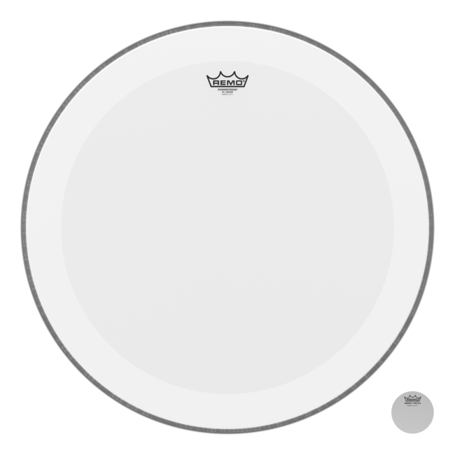 Remo - P4-1126-C2- - Bass Drum, Powerstroke 4, Coated, 26" Diameter, With Impact Patch
