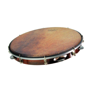 Remo Remo - RP-5613-70-SD099 - Drum, Rhythm Pal, 13" X 18", Pre-Tuned, Beige Skyndeep Fiberskyn, 15Mil, Clear Dot, Black, 5 Pack