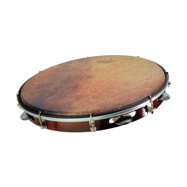 Remo - RP-5613-70-SD099 - Drum, Rhythm Pal, 13" X 18", Pre-Tuned, Beige Skyndeep Fiberskyn, 15Mil, Clear Dot, Black, 5 Pack