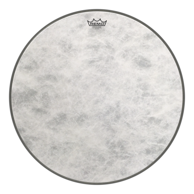 Remo - P3-1524-FD- - Bass Drum, Powerstroke 3, Fiberskyn, Diplomat, 24" Diameter