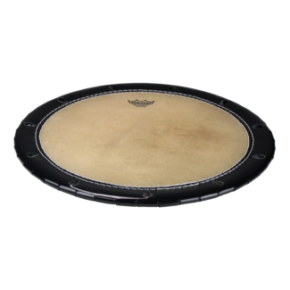 Remo Remo - TK-1915-B3-SN003 - Taiko Drumhead, Okedaiko, Skyndeep Natural Calfskin, 19" Od, 15" Crown Dia., Black Edge