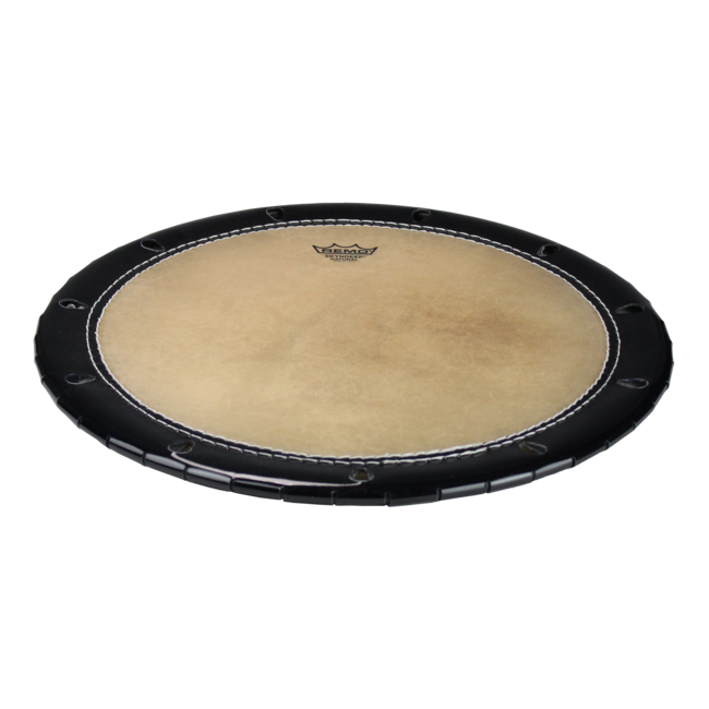 Remo - TK-1915-B3-SN003 - Taiko Drumhead, Okedaiko, Skyndeep Natural Calfskin, 19" Od, 15" Crown Dia., Black Edge