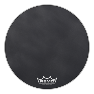 Remo Remo - PM-1826-MP- - Bass Drum, Powermax, Black Suede, 26" Diameter, Mp